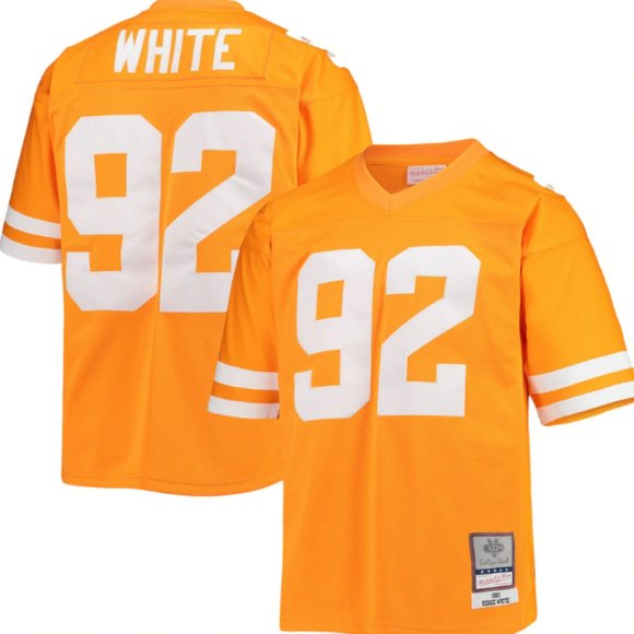Retro Mitchell & Ness Reggie White Orange Tennessee Volunteers Jersey Size Small